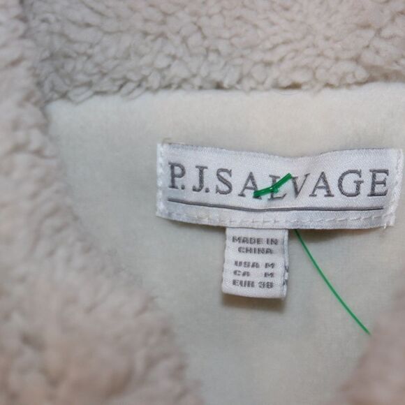 P.J.SALVAGE Ivory Cozy Cuddlers Vest  Women Size Medium - Picture 7 of 8